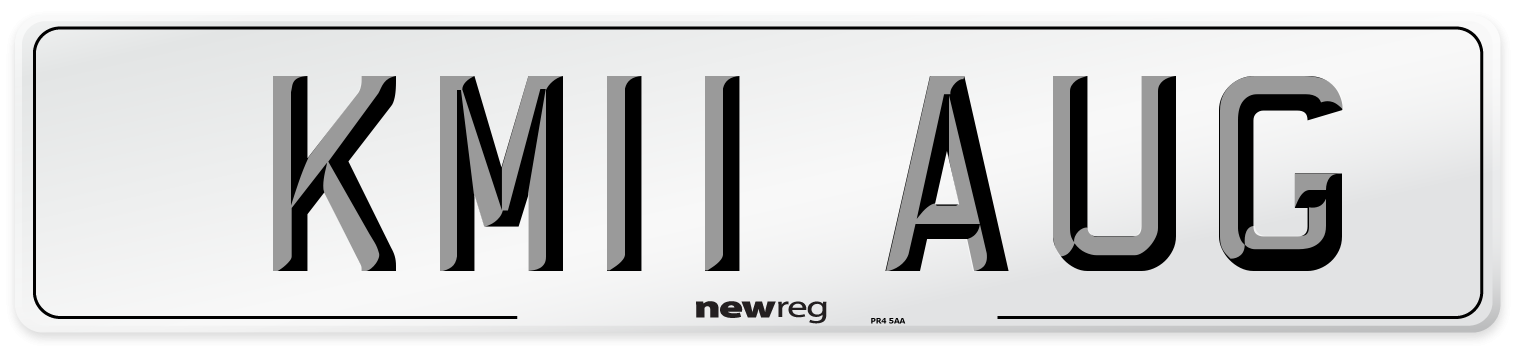 KM11 AUG Number Plate from New Reg